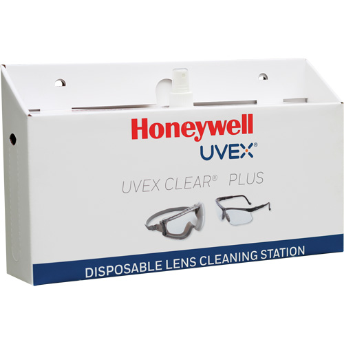 Poste de nettoyage jetable de lentilles Uvex Clear Plus, Carton, 16" lo x 3,19" p x 9,25" h WestPier