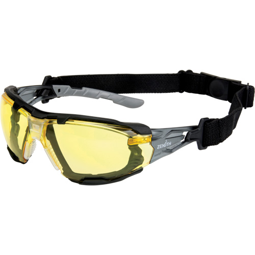 Lunettes de s&eacute;curit&eacute; s&eacute;rie Z2900 avec joint en mousse, Lentille Ambr&eacute;e, Anti-&eacute;gratignures, ANSI Z87+/R&eacute;pond ou surpasse la norme CSA Z94.3 WestPier
