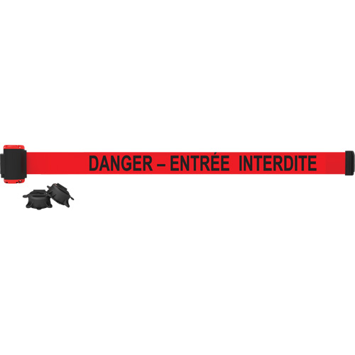 Barri&egrave;re &agrave; fixation murale, Plastique, Fixation magn&eacute;tique, 7', Ruban Rouge WestPier