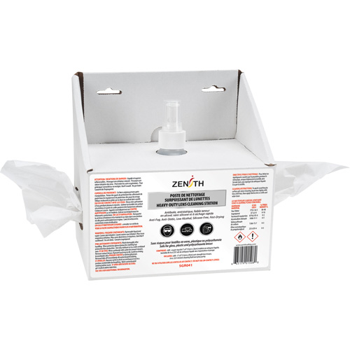 Disposable Premium Lens Cleaning Station, Cardboard, 8" L x 4" D x 8" H WestPier