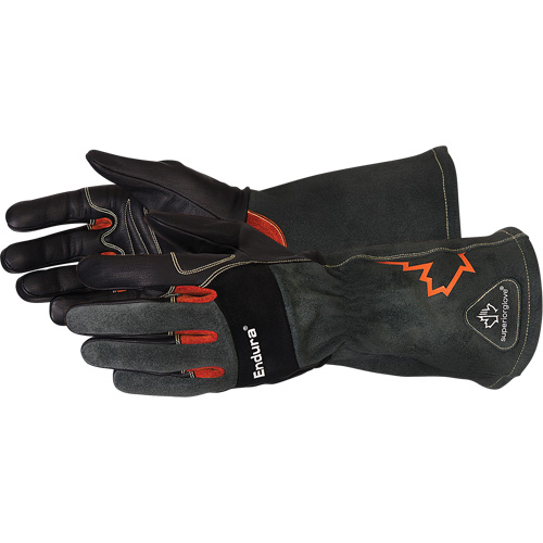 Gant Endura pour soudage &agrave; l'arc TIG et t&acirc;ches multiples, Cuir fleur de ch&egrave;vre, Taille Petit WestPier