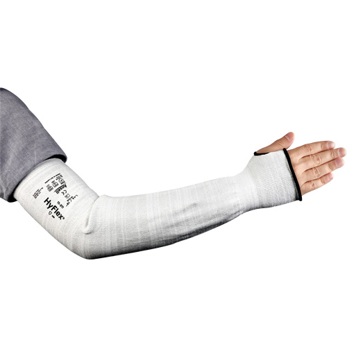 HyFlex&reg; 11-211 Series Wide Cut Resistant Sleeve, Intercept, 18", ASTM ANSI Level A2/EN 388 Level 2, Grey WestPier
