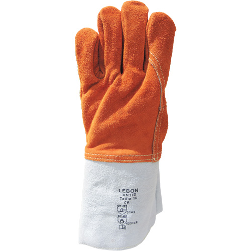 Lebon Heat Resistant Work Gloves, Leather, 10, Protects Up To 482° F (250° C) WestPier