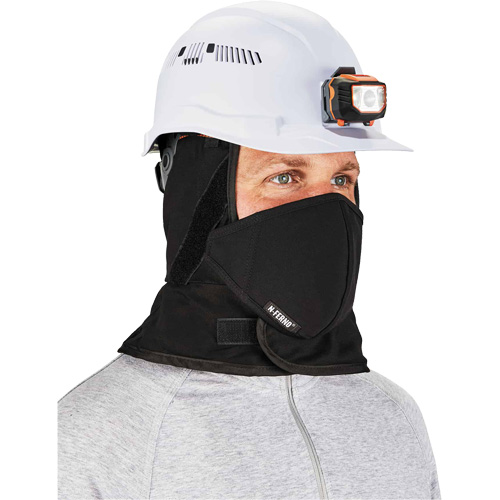 N-Ferno&reg; Winter Hard Hat Liner with Mouthpiece, Fleece Lining, One Size, Black WestPier