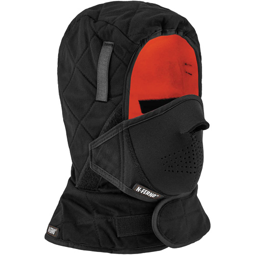 Doublure de casque de s&eacute;curit&eacute; d'hiver trois couches N-Ferno avec cache-bouche, Doublure en Molleton, Taille unique, Noir WestPier