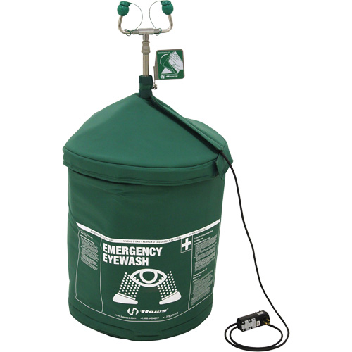 Portable Tempered Emergency Eyewash, Pressurized, 15 gal. Capacity, Meets ANSI Z358.1 WestPier