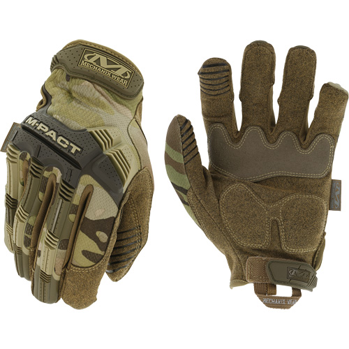 Gants antichocs tactiques MultiCam M-Pact, 8, Paume en Synth&eacute;tique, Poignet Boucle et crochet WestPier