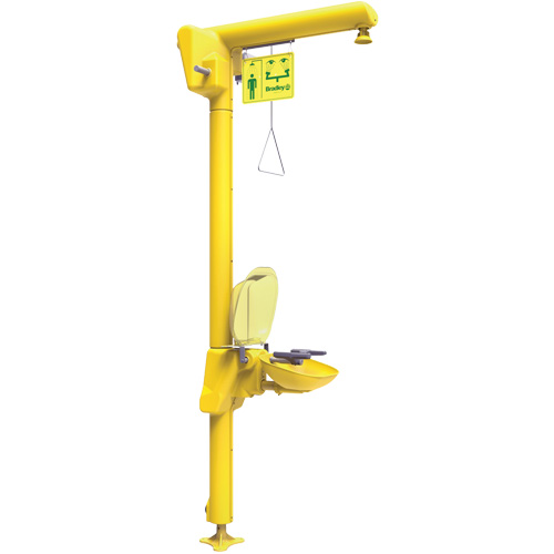 Halo Heat Trace Shower & Eye/Face Wash Unit, Pedestal WestPier