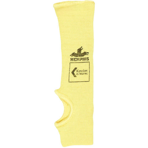Safety Cut Pro Single-Ply Cut Resistant Sleeve, Kevlar&reg;, 10", ASTM ANSI Level A2, Yellow WestPier