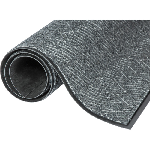 Triathlon Performance Entrance Mats, Wiper/Scraper, 4' x 6' x 7/16", Cool Grey WestPier
