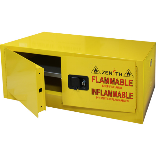 Armoire pour produits inflammables, 12 gal., 2 Porte(s), 43" La x 18" h x 18" p WestPier