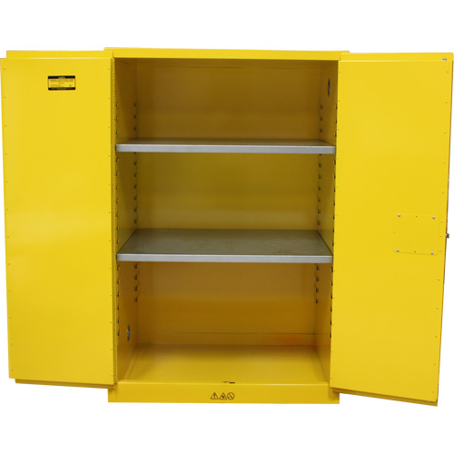 Armoire pour produits inflammables, 90 gal., 2 Porte(s), 43" La x 66" h x 34" p WestPier