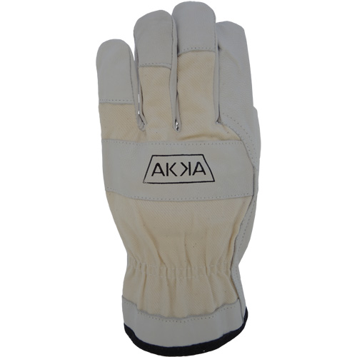 Cotton-Backed Drivers Gloves, Large, Grain Goatskin Palm WestPier
