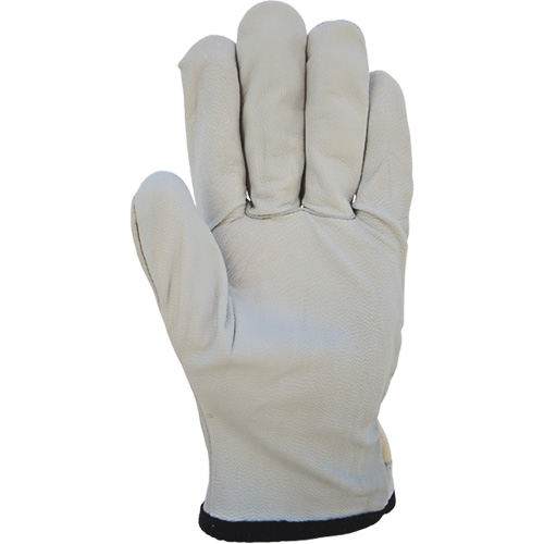 Cotton-Backed Drivers Gloves, Large, Grain Goatskin Palm WestPier
