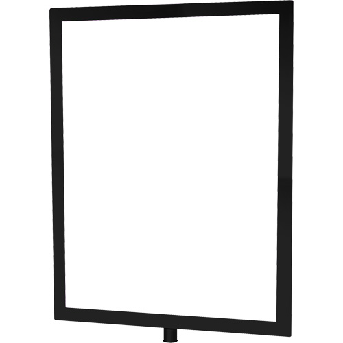 Heavy-Duty Vertical Sign Holder for Classic Posts, Black WestPier