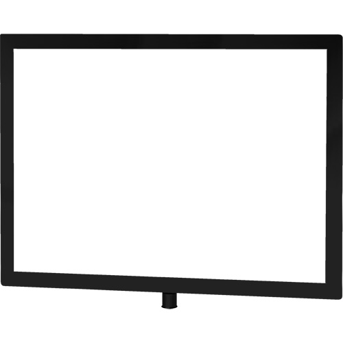 Heavy-Duty Horizontal Sign Holder for Classic Posts, Black WestPier