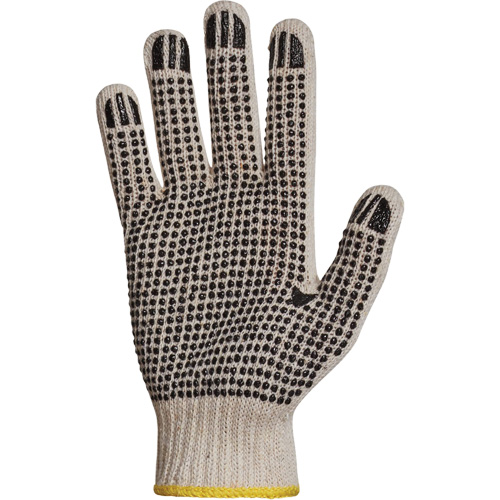 Gant en tricot avec pois de PVC Sure Grip, Poly/coton, Un c&ocirc;t&eacute;, Calibre 7, T-petit WestPier