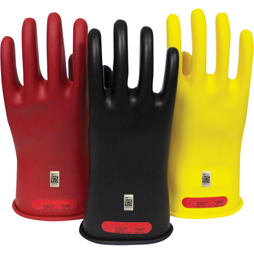 Arcguard Rubber Voltage Gloves, Size 8, 10" L WestPier