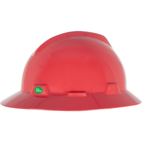 V-Gard&reg; GREEN Slotted Full Brim Hard Hat, Meets CSA Type 1, Ratchet Suspension WestPier