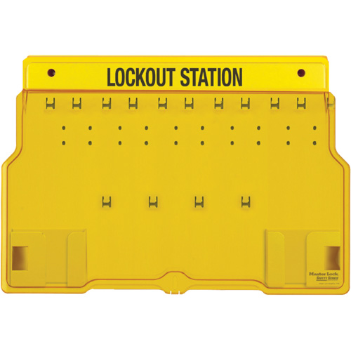 Trilingual Covered Lock Station, None Padlocks, 10 Padlock Capacity, Padlocks Not Included WestPier