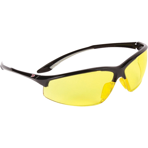 Dynamic Hummingbird Semi-Rimless Safety Glasses, Amber Lens, Anti-Fog, ANSI Z87+/Meets/Exceeds CSA Z94.3 WestPier