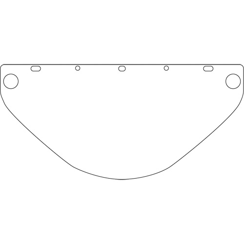 Dynamic Universal Fit Safety Visor, Polycarbonate, Clear Tint WestPier
