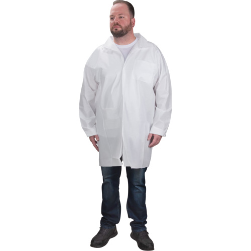 Protective Lab Coat, Microporous, White, Small WestPier