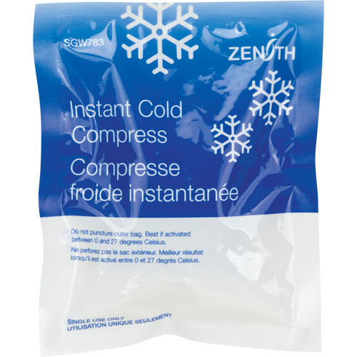 Instant Compress, Cold, Single Use, 5" x 6" WestPier