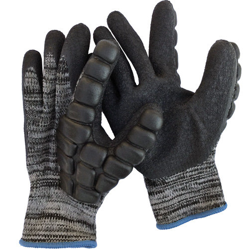 Gants antichocs enduits pour le martelage, 8/Moyen, Paume en Synth&eacute;tique, Poignet &eacute;lastique WestPier