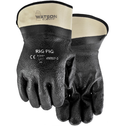 Rig Pig Gloves, One Size, Nitrile/PVC Coating, Jersey Shell WestPier