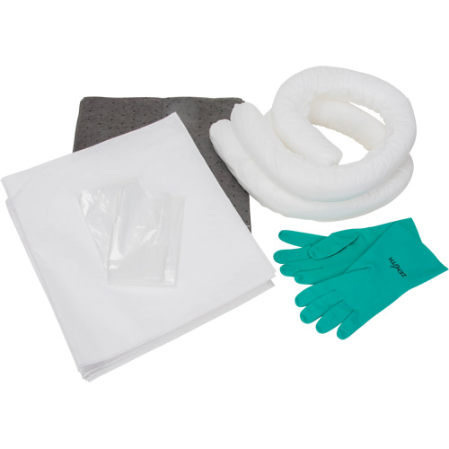 Trousse d'&eacute;quipement de lutte contre les d&eacute;versements, Huile seulement/Universel, Sac, Absorbance de 10 gal. US WestPier