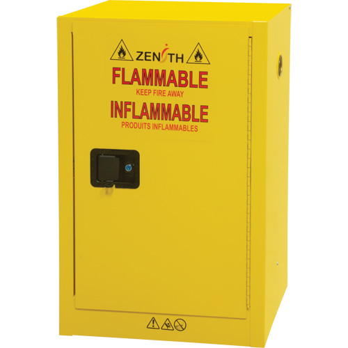 Flammable Aerosol Storage Cabinet, 12 gal., 1 Door, 23" W x 35" H x 18" D WestPier