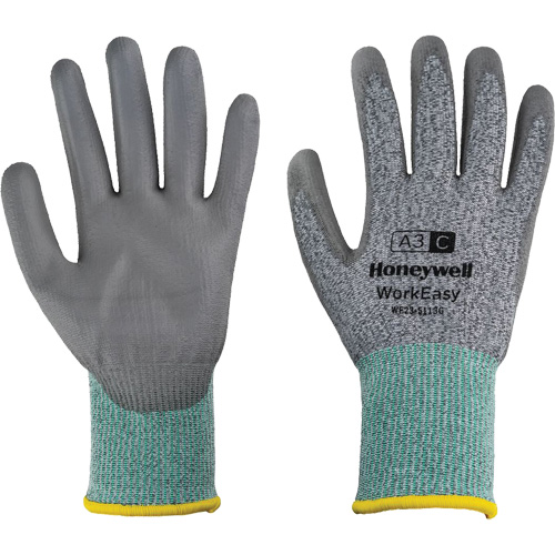 WorkEasy Cut Protective Gloves, Size 6/X-Small, 13 Gauge, Polyurethane Coated, HPPE/Glass Fibre Shell, ASTM ANSI Level A3/EN 388 Level C WestPier