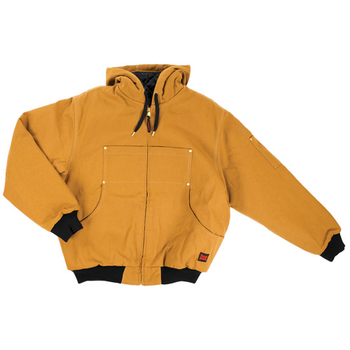 Hooded Duck Bomber Jacket, Men's, Small, Brown WestPier