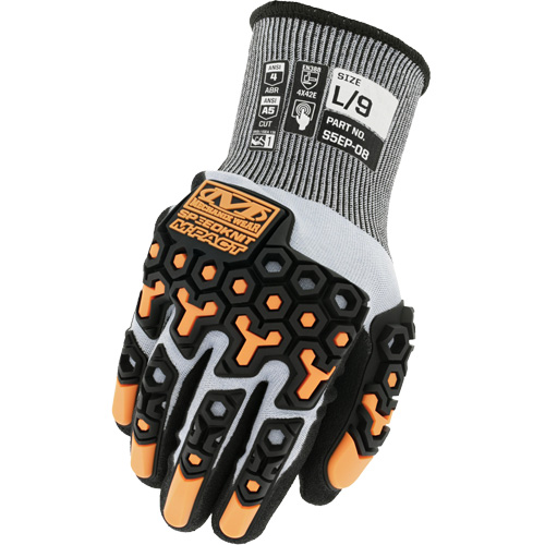 Gants antichocs r&eacute;sistants aux coupures SpeedKnit M-Pact, Taille 7/Petit, Calibre 18, Rev&ecirc;tement Nitrile, Enveloppe en PEHP/Tungst&egrave;ne, ASTM ANSI niveau A5/EN 388 niveau E WestPier