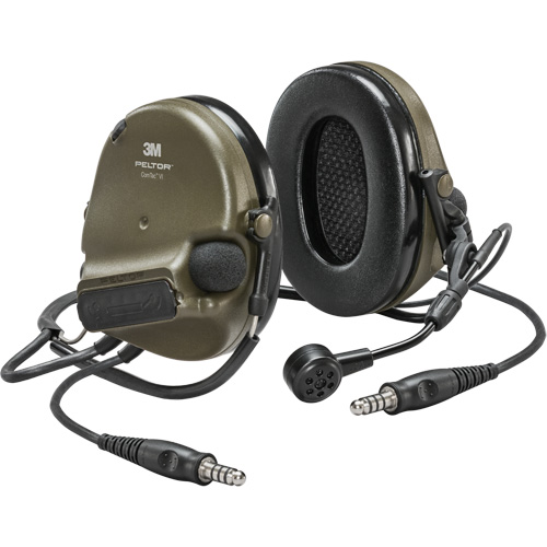 Casque VI NIB avec deux fils de sortie Peltor ComTac, Style Cordon cervical, 22 dB WestPier