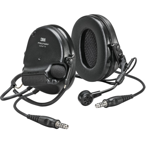 Casque VI NIB avec deux fils de sortie Peltor ComTac, Style Cordon cervical, 22 dB WestPier