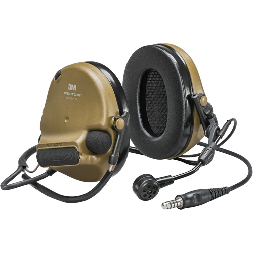 Casque VI NIB avec fils de sortie unique Peltor ComTac, Style Cordon cervical, 22 dB WestPier
