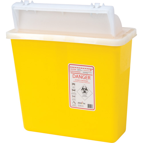 Contenant pour objets pointus et tranchants, Capacit&eacute; de 4,6 L WestPier