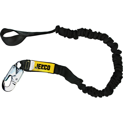 Arc Flash Shock Absorbing Lanyard, 6', Locking Snap Hook Center, Choke-Off Loop Leg Ends, Nylon WestPier