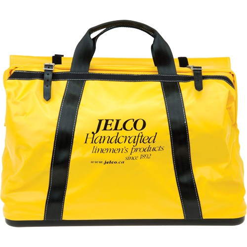 Vinyl Coated Drag Bag, Nylon, Black/Yellow WestPier