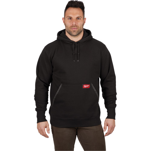 Heavy-Duty Pullover Hoodie, Men's, Small, Black WestPier