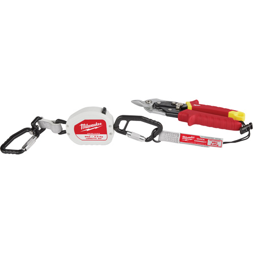Quick-Connect Tool Lanyard, Retractable, Dual Carabiner WestPier