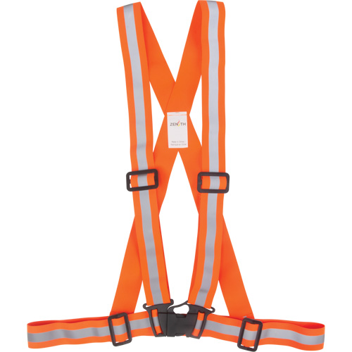 Traffic Harness, High Visibility Orange, Silver Reflective Colour, Medium WestPier