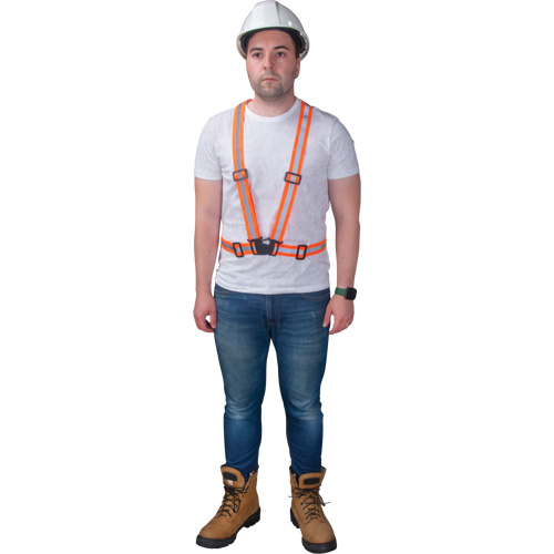 Traffic Harness, High Visibility Orange, Silver Reflective Colour, Medium WestPier