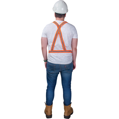 Traffic Harness, High Visibility Orange, Silver Reflective Colour, Medium WestPier