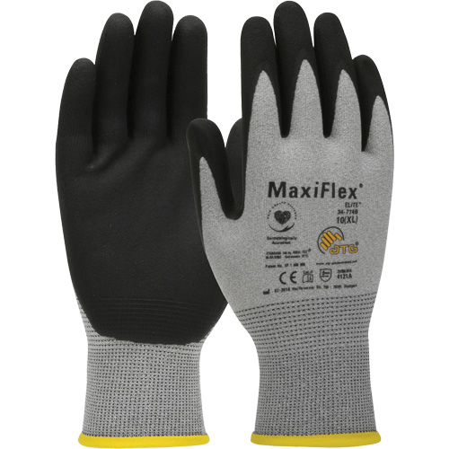 ATG MaxiFlex&reg; Elite Ultra Lightweight Touchscreen Compatible Gloves, Large, Nitrile Coating, 18 Gauge, Nylon Shell WestPier
