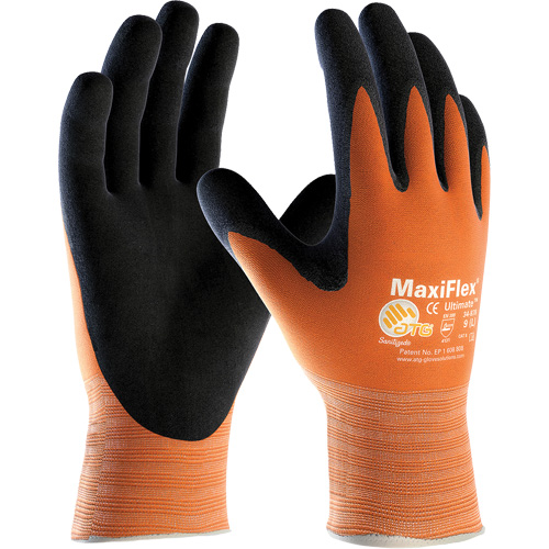 ATG MaxiFlex&reg; Active Seamless Knit Gloves, X-Small, Nitrile Coating, 15 Gauge, Lycra&reg;/Elastane Shell WestPier