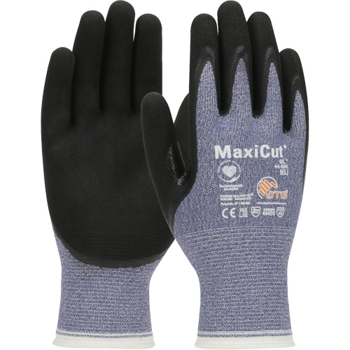 ATG MaxiCut&reg; Oil Cut-Resistant Gloves, Size Large, 15 Gauge, Nitrile Coated, Engineered Yarn Shell, ASTM ANSI Level A3/EN 388 Level 4/EN 388 Level C WestPier