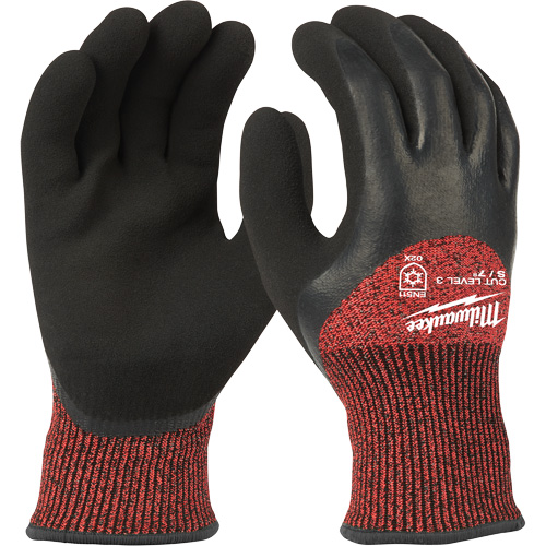 Winter Cut-Resistant Gloves, Size X-Large, 15 Gauge, Rubber Latex Coated, ANSI/ISEA 105 Level 3 WestPier